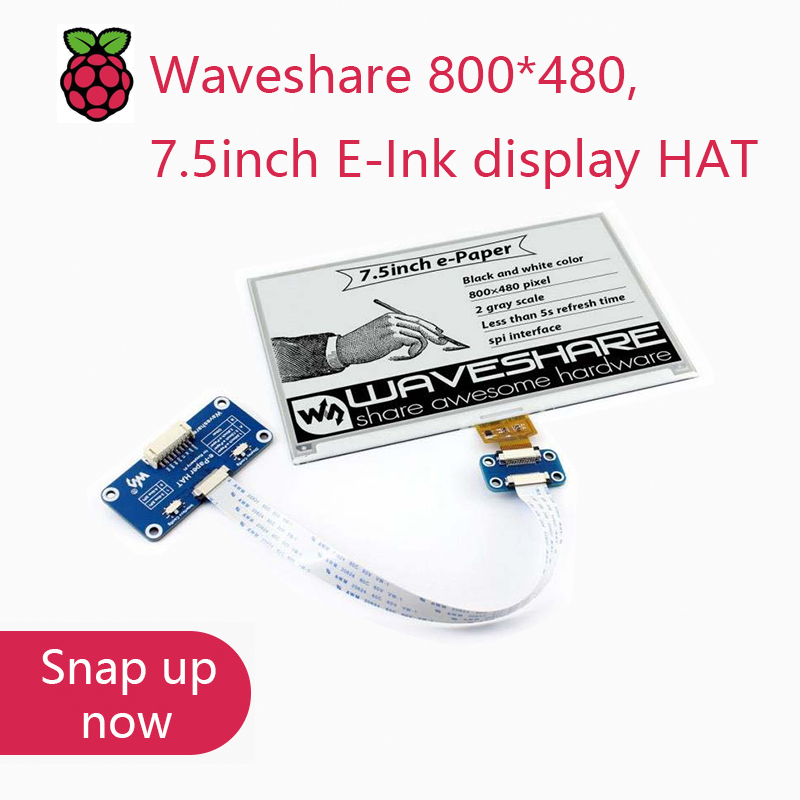 Turing Pi 2 - شاشة E-Ink من Waveshare مقاس 7.5