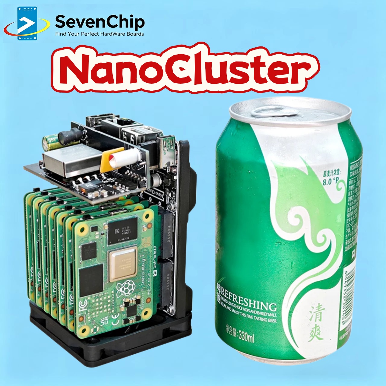 Deskpi Super6C - خادم صغير من نوع Sipeed NanoCluster
