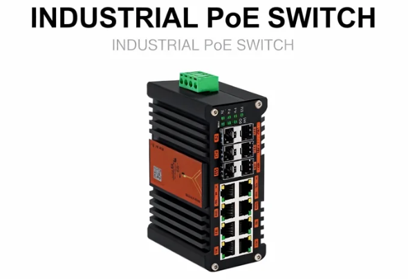 Managed Gigabit Poe Switch 8 Port 802.3At - مفتاح PoE صناعي L2 + 8