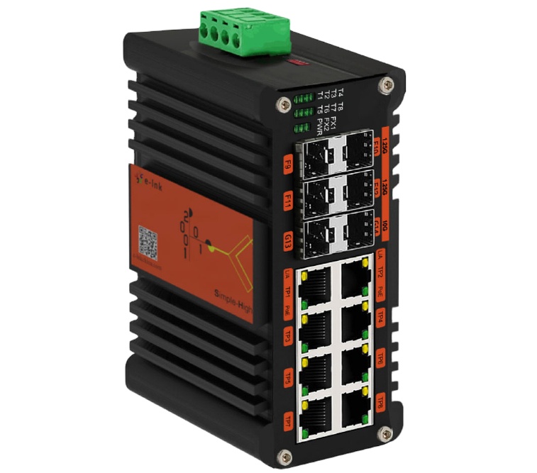 Sfp+ 10G Managed Switch 8 Port - محول شبكة صناعي L2 Plus مُدار