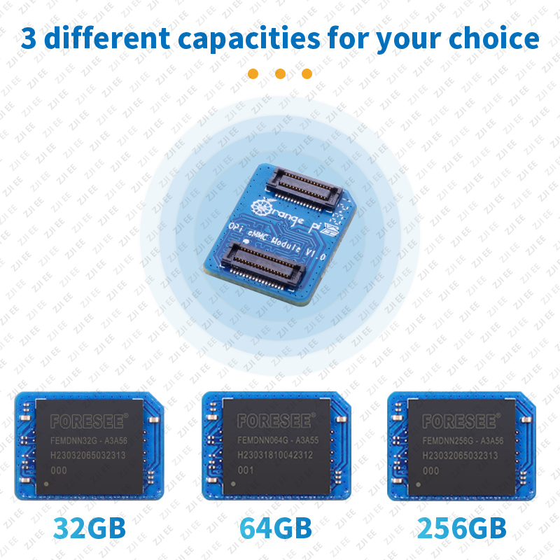 وحدة EMMC لـ Orange Pi بسعات 3 - مراجعة Orange Pi 5 Plus 32Gb وسعره
