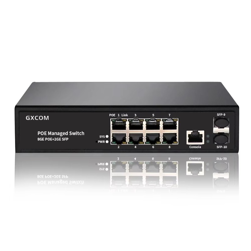 محول إيثرنت PoE بـ 8 منافذ جيج - مراجعة Managed Gigabit Poe Switch 8 Port 802.3At وسعره