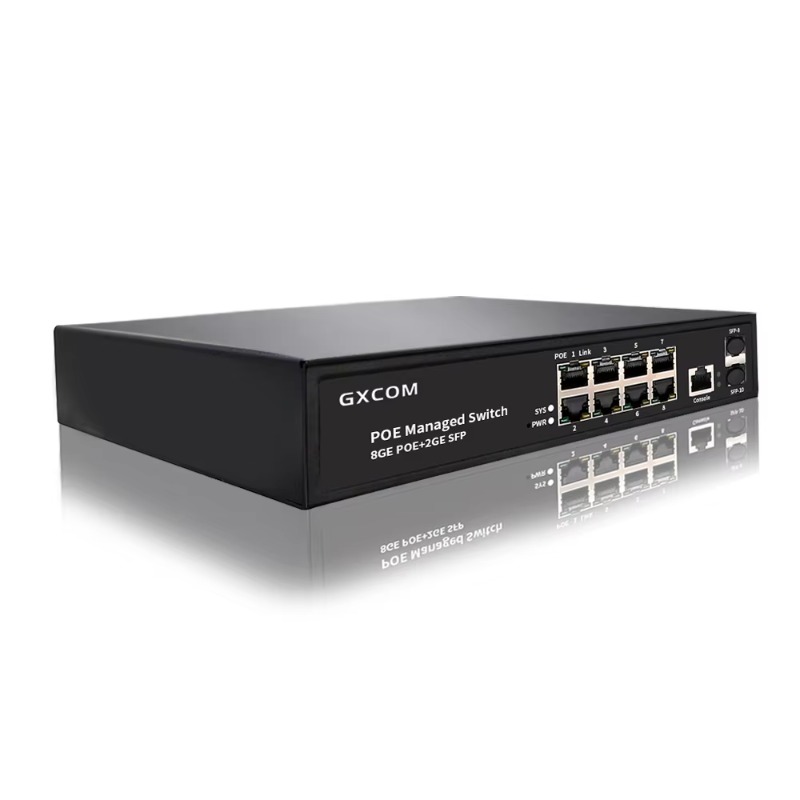 محول إيثرنت PoE بـ 8 منافذ جيج - مراجعة Managed Gigabit Poe Switch 8 Port 802.3At وسعره