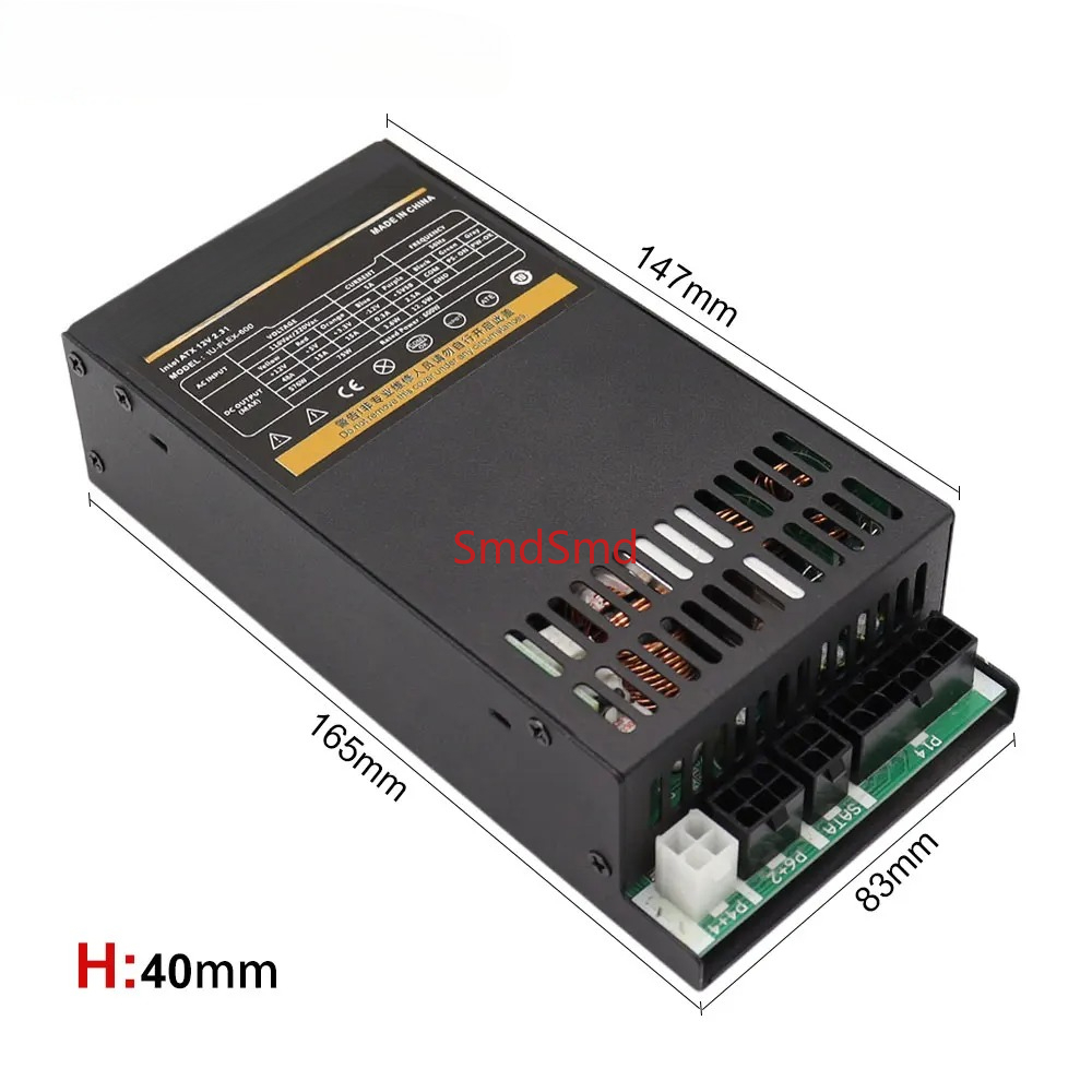 مزود طاقة معياري فلكس 600 واط  - مراجعة Atx Power Supply 1U Flex 500W وسعره