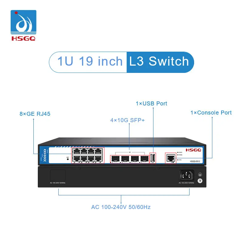 2026/HSGQ-5512 محول ألياف بصري - مراجعة Sfp+ 10G Managed Switch 8 Port وسعره