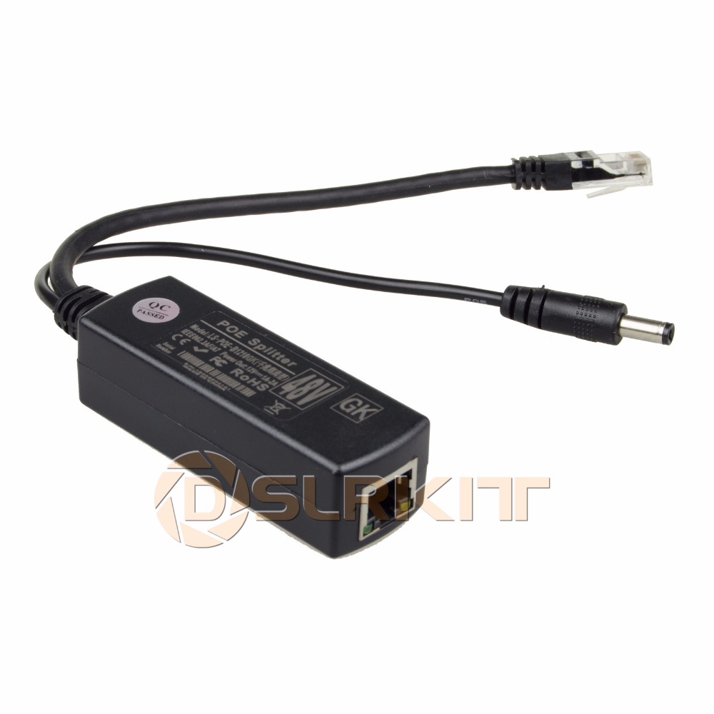 DSLRKIT-فاصل جيجابت عبر إيثرنت - مراجعة Active Poe Splitter Gigabit 12V 2A وسعره