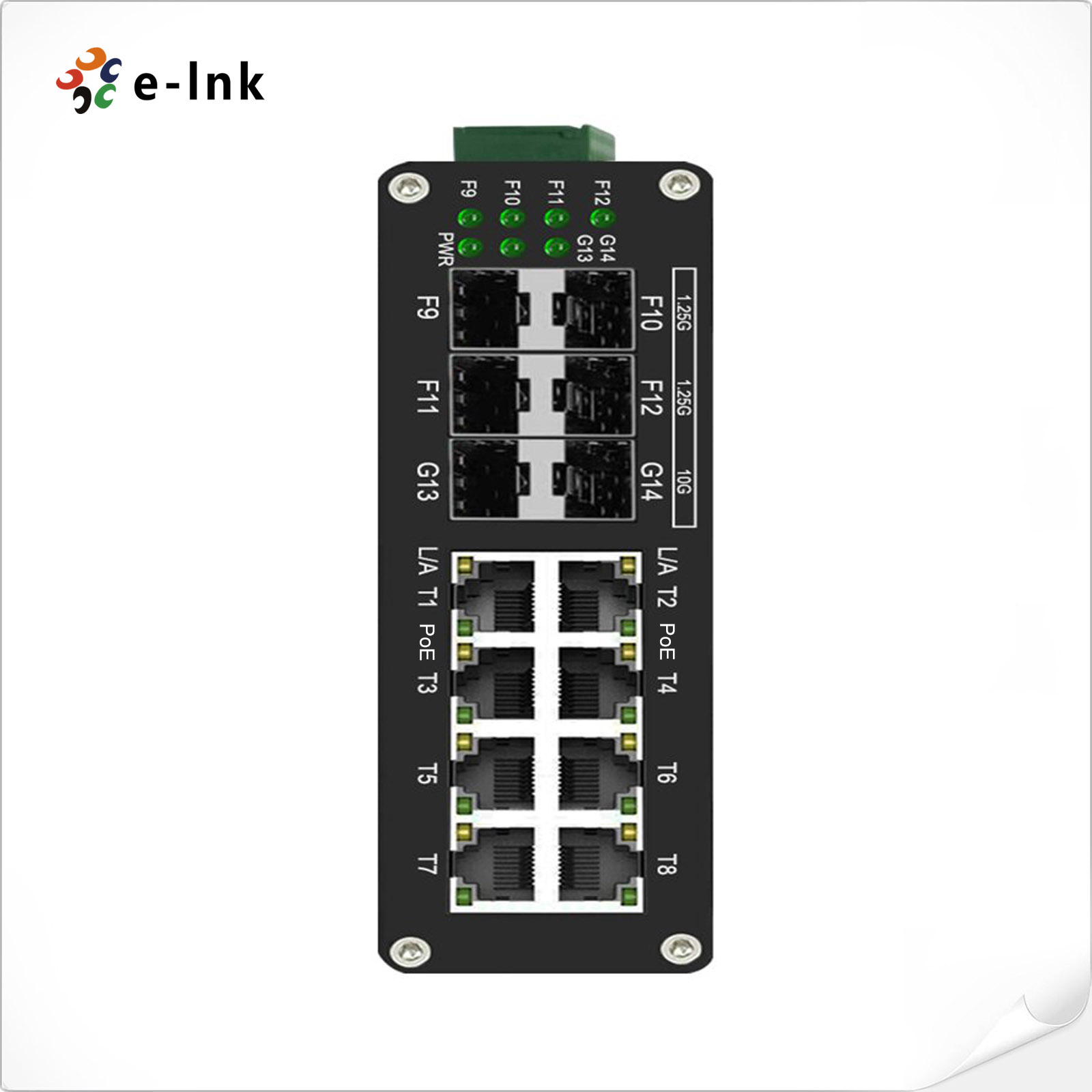 محول إيثرنت صناعي جيجابت 8 منا - مراجعة Managed Gigabit Poe Switch 8 Port 802.3At وسعره